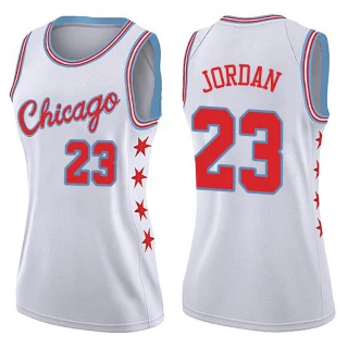 Women's Michael Jordan Chicago Bulls White Swingman Jersey - City Edition