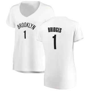 Women's Mikal Bridges Brooklyn Nets White Fast Break Jersey - Association Edition