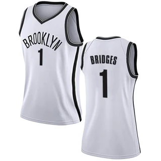 Women's Mikal Bridges Brooklyn Nets White Swingman Jersey - Association Edition