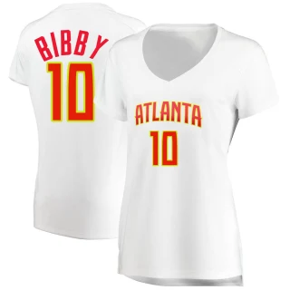 Women's Mike Bibby Atlanta Hawks White Fast Break Jersey - Association Edition