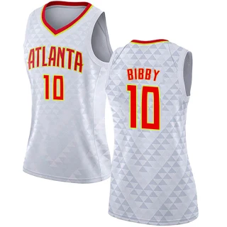 Women's Mike Bibby Atlanta Hawks White Swingman Jersey - Association Edition
