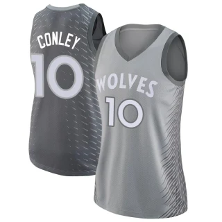 Women's Mike Conley Minnesota Timberwolves Swingman Silver Jersey - City Edition