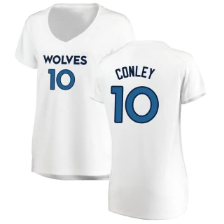 Women's Mike Conley Minnesota Timberwolves White Fast Break Jersey - Association Edition