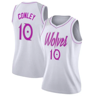 Women's Mike Conley Minnesota Timberwolves White Swingman 2018/19 Jersey - Earned Edition