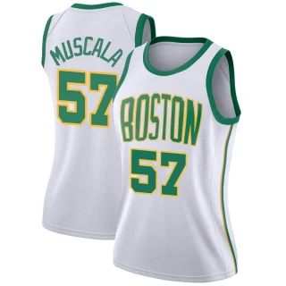 Women's Mike Muscala Boston Celtics White Swingman 2018/19 Jersey - City Edition