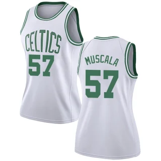 Women's Mike Muscala Boston Celtics White Swingman Jersey - Association Edition