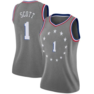 Women's Mike Scott Philadelphia 76ers Gray Swingman 2018/19 Jersey - City Edition