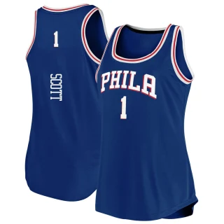 Women's Mike Scott Philadelphia 76ers Royal Fast Break 2019/20 Tank Jersey - Icon Edition