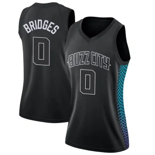 Women's Miles Bridges Charlotte Hornets Black Swingman Jordan Brand Jersey - City Edition
