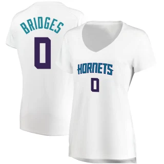 Women's Miles Bridges Charlotte Hornets White Fast Break Jersey - Association Edition