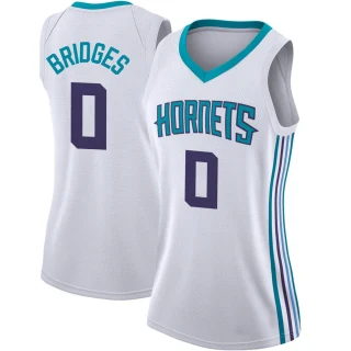 Women's Miles Bridges Charlotte Hornets White Swingman Jordan Brand Jersey - Association Edition