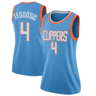 Women's Milos Teodosic Los Angeles Clippers Blue Swingman Jersey - City Edition
