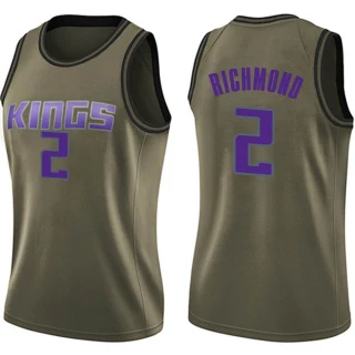 Women's Mitch Richmond Sacramento Kings Green Swingman Salute to Service Jersey