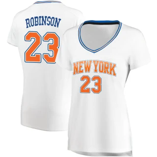 Women's Mitchell Robinson New York Knicks White Fast Break Jersey - Statement Edition