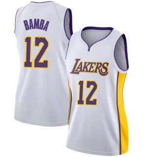 Women's Mo Bamba Los Angeles Lakers White Swingman Jersey - Association Edition