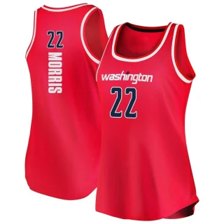 Women's Monte Morris Washington Wizards Red Fast Break Tank Jersey - Icon Edition