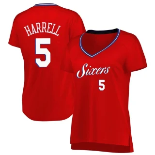 Women's Montrezl Harrell Philadelphia 76ers Red Fast Break Jersey - Statement Edition