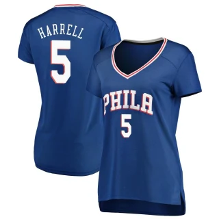 Women's Montrezl Harrell Philadelphia 76ers Royal Fast Break Jersey - Icon Edition