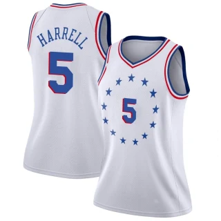 Women's Montrezl Harrell Philadelphia 76ers White Swingman 2018/19 Jersey - Earned Edition