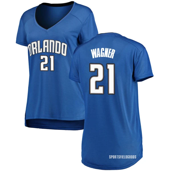 Women's Moritz Wagner Orlando Magic Royal Fast Break Jersey - Icon Edition