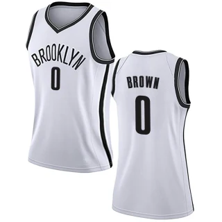 Women's Moses Brown Brooklyn Nets White Swingman Jersey - Association Edition