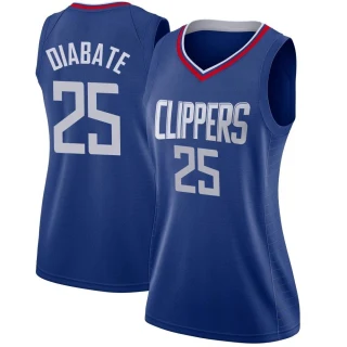 Women's Moussa Diabate Los Angeles Clippers Blue Swingman Jersey - Icon Edition