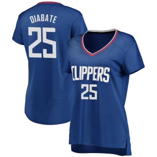 Women's Moussa Diabate Los Angeles Clippers Royal Fast Break Jersey - Icon Edition