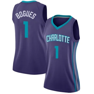 Women's Muggsy Bogues Charlotte Hornets Purple Swingman Jordan Brand Jersey - Statement Edition
