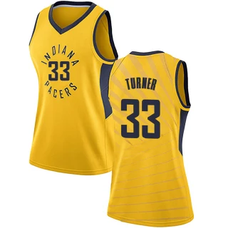 Women's Myles Turner Indiana Pacers Gold Swingman Jersey - Statement Edition