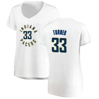 Women's Myles Turner Indiana Pacers White Fast Break Jersey - Association Edition