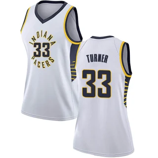Women's Myles Turner Indiana Pacers White Swingman Jersey - Association Edition