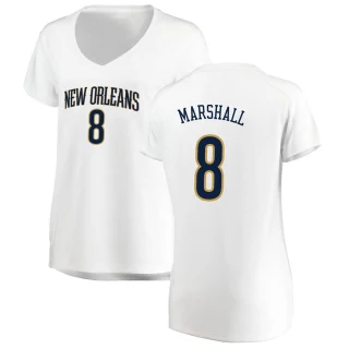 Women's Naji Marshall New Orleans Pelicans White Fast Break Jersey - Association Edition