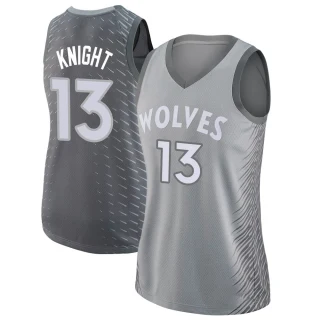 Women's Nathan Knight Minnesota Timberwolves Swingman Silver Jersey - City Edition