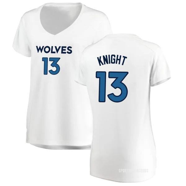 Women's Nathan Knight Minnesota Timberwolves White Fast Break Jersey - Association Edition