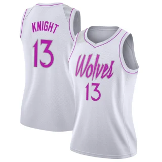 Women's Nathan Knight Minnesota Timberwolves White Swingman 2018/19 Jersey - Earned Edition