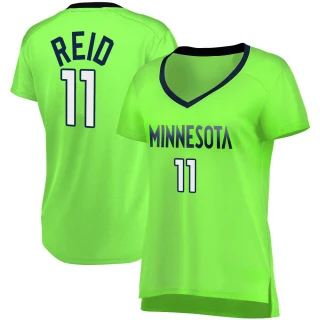 Women's Naz Reid Minnesota Timberwolves Green Fast Break Jersey - Statement Edition