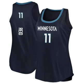 Women's Naz Reid Minnesota Timberwolves Navy Fast Break Tank Jersey - Icon Edition
