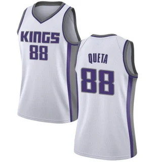 Women's Neemias Queta Sacramento Kings White Swingman Jersey - Association Edition