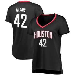 Women's Nene Hilario Houston Rockets Black Fast Break Jersey - Statement Edition