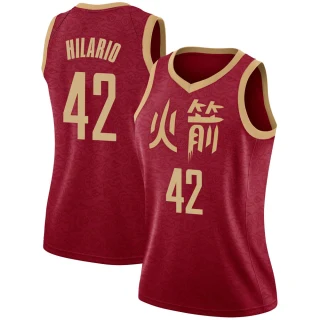 Women's Nene Hilario Houston Rockets Red Swingman 2018/19 Jersey - City Edition