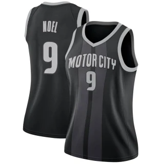 Women's Nerlens Noel Detroit Pistons Black Swingman 2018/19 Jersey - City Edition