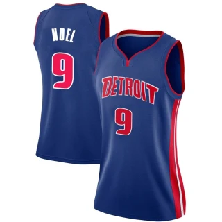 Women's Nerlens Noel Detroit Pistons Blue Swingman Jersey - Icon Edition