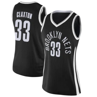 Women's Nic Claxton Brooklyn Nets Black Swingman Jersey - City Edition