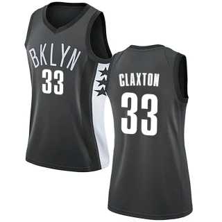 Women's Nic Claxton Brooklyn Nets Gray Swingman Jersey - Statement Edition
