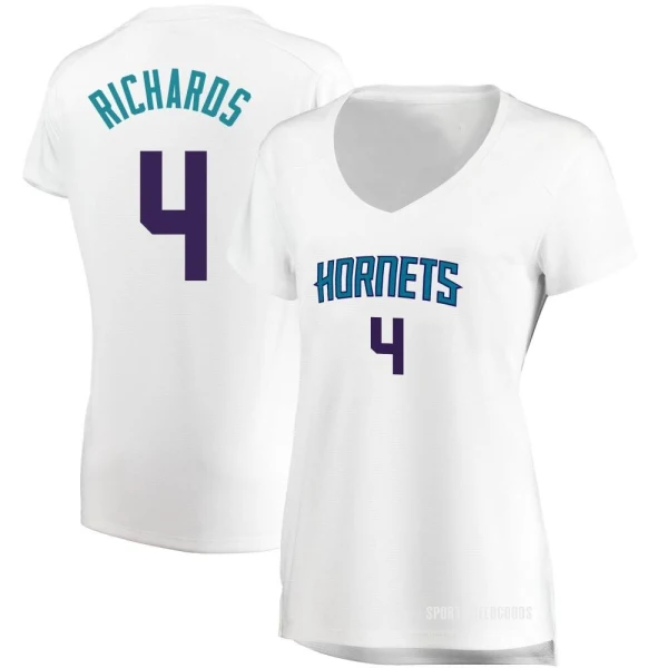 Women's Nick Richards Charlotte Hornets White Fast Break Jersey - Association Edition