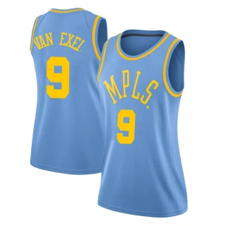 Women's Nick Van Exel Los Angeles Lakers Blue Swingman Hardwood Classics Jersey