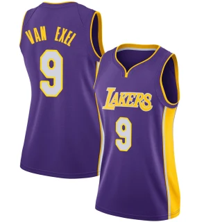 Women's Nick Van Exel Los Angeles Lakers Purple Swingman Jersey - Statement Edition