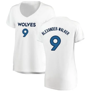 Women's Nickeil Alexander-Walker Minnesota Timberwolves White Fast Break Jersey - Association Edition