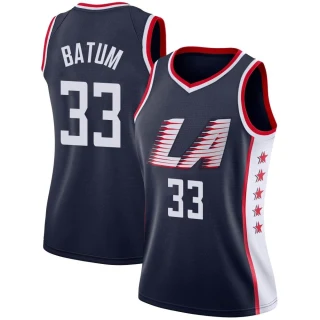 Women's Nicolas Batum Los Angeles Clippers Navy Swingman 2018/19 Jersey - City Edition