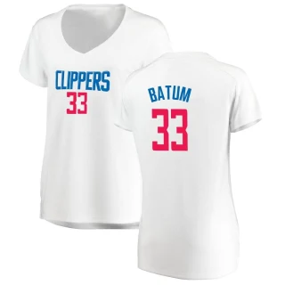 Women's Nicolas Batum Los Angeles Clippers White Fast Break Jersey - Association Edition